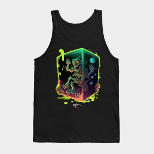 Gelatinous Cube D&D Monster Graffiti Tank Top